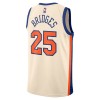 NBA Mænd Trøje New York Knicks Mikal Bridges 2025-26 Nike City Edition Hvid Swingman